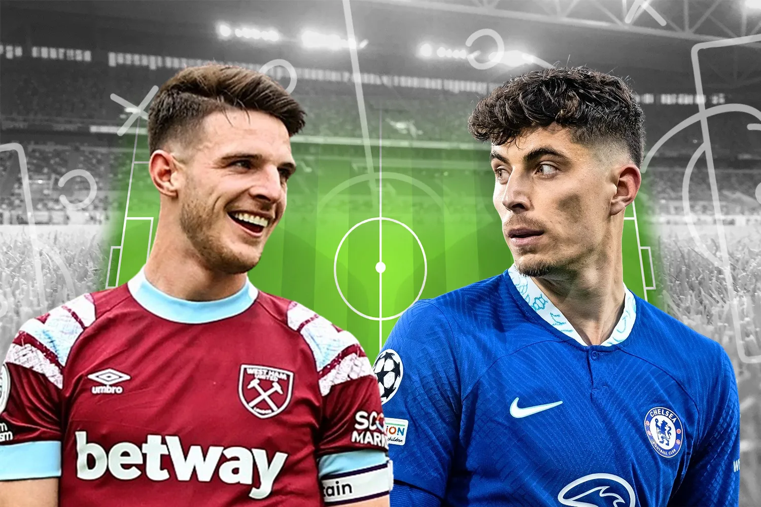 Arsenal theo đuổi Declan Rice và Kai Havertz